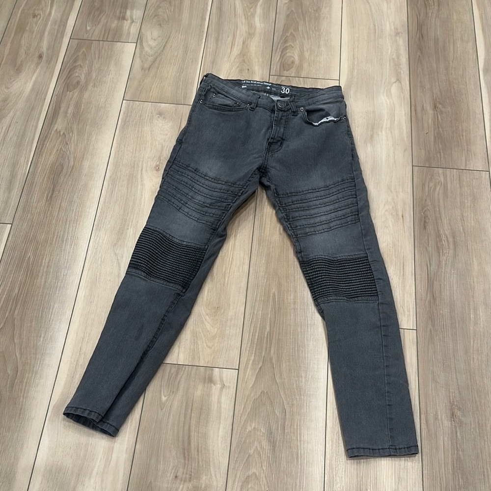GUC Men’s LRG Brand Skinny Fit Dark Gray Grey Jeans Size 30 x 30 Sz 30x30